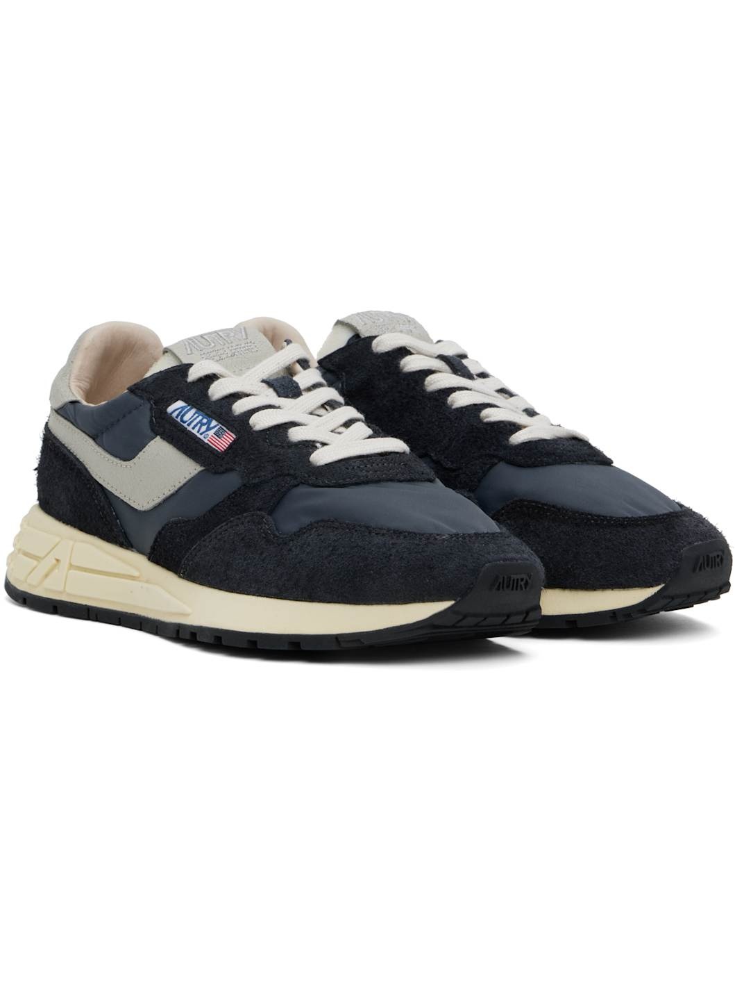 Black & Gray Reelwind Low Sneakers - 4