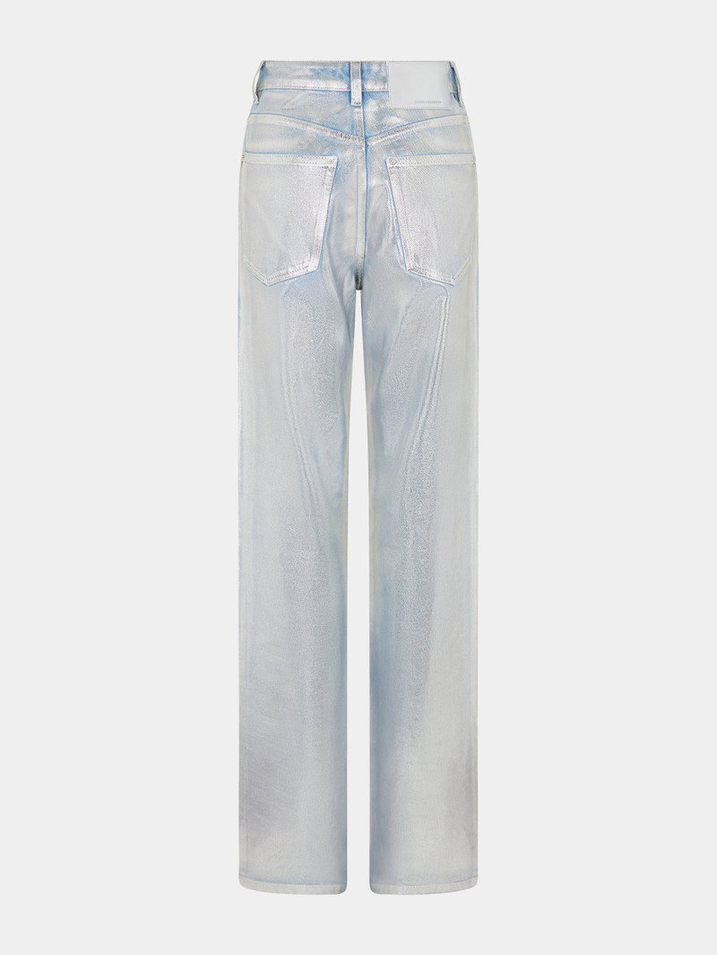 STRAIGHT JEANS WITH METALLIC PAINT EFFECT 5