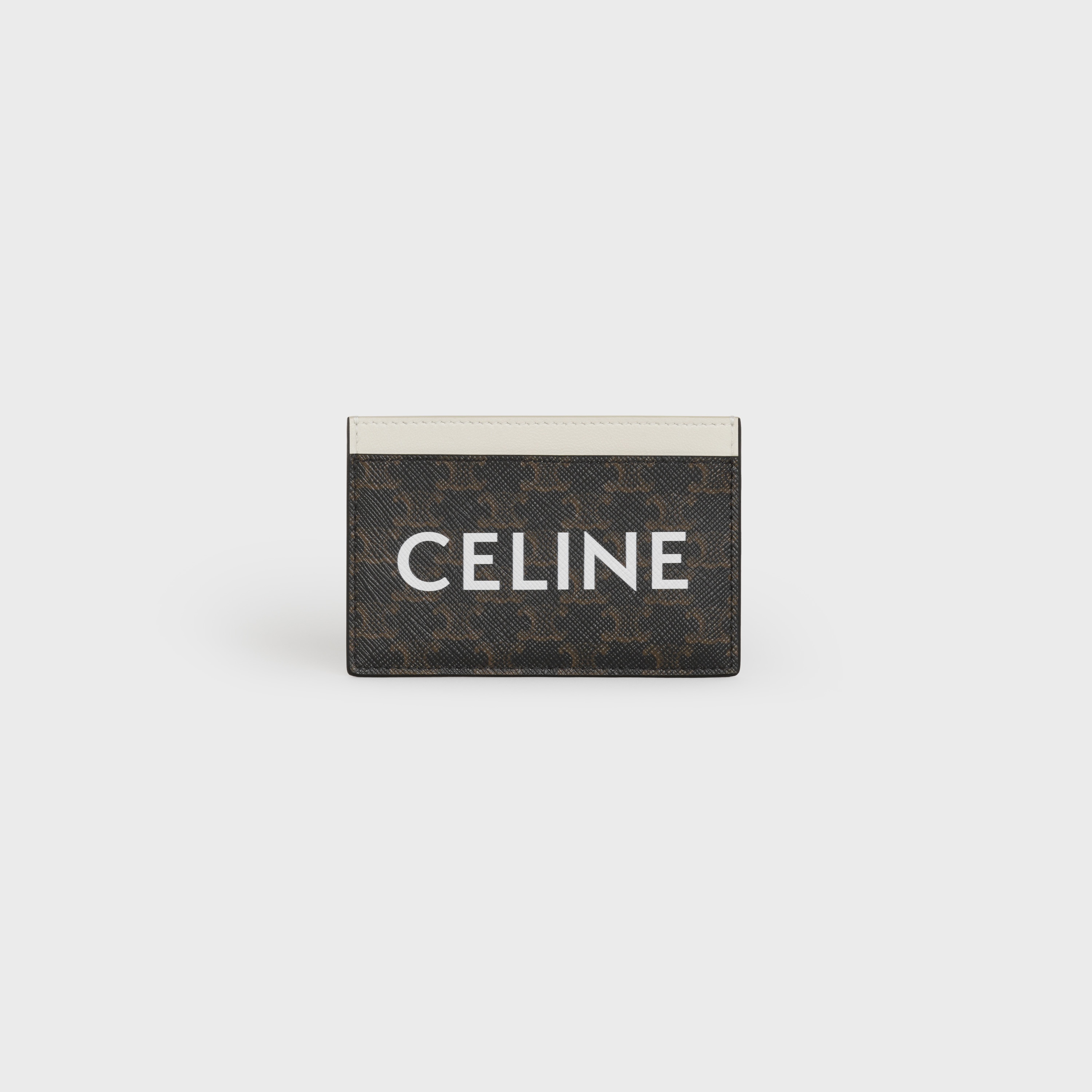 CARD HOLDER  IN  TRIOMPHE CANVAS WITH CELINE PRINT - 1