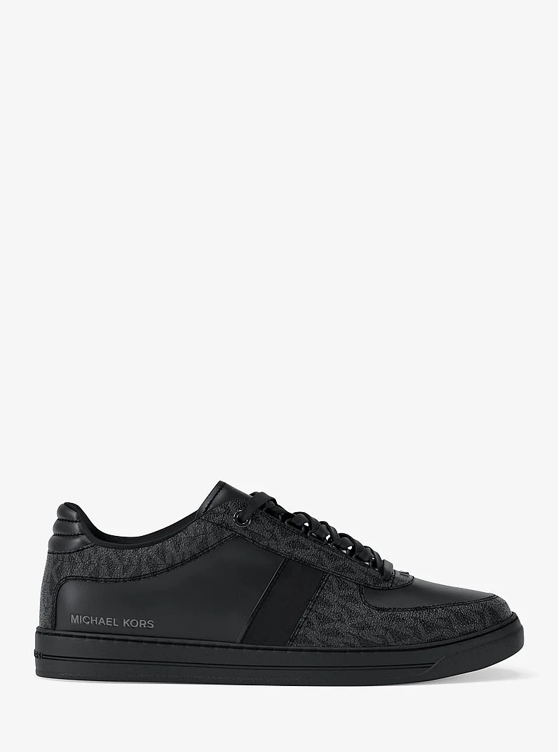 Brady Signature Logo and Leather Sneaker - 1