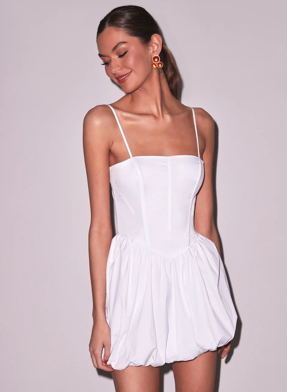 Poplin Corset Bubble Dress - 3