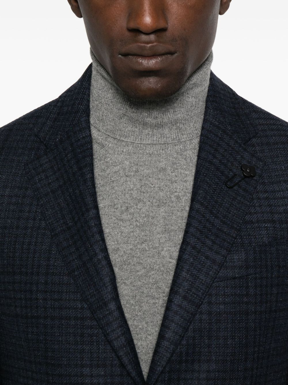 checked patch-pocket blazer - 5
