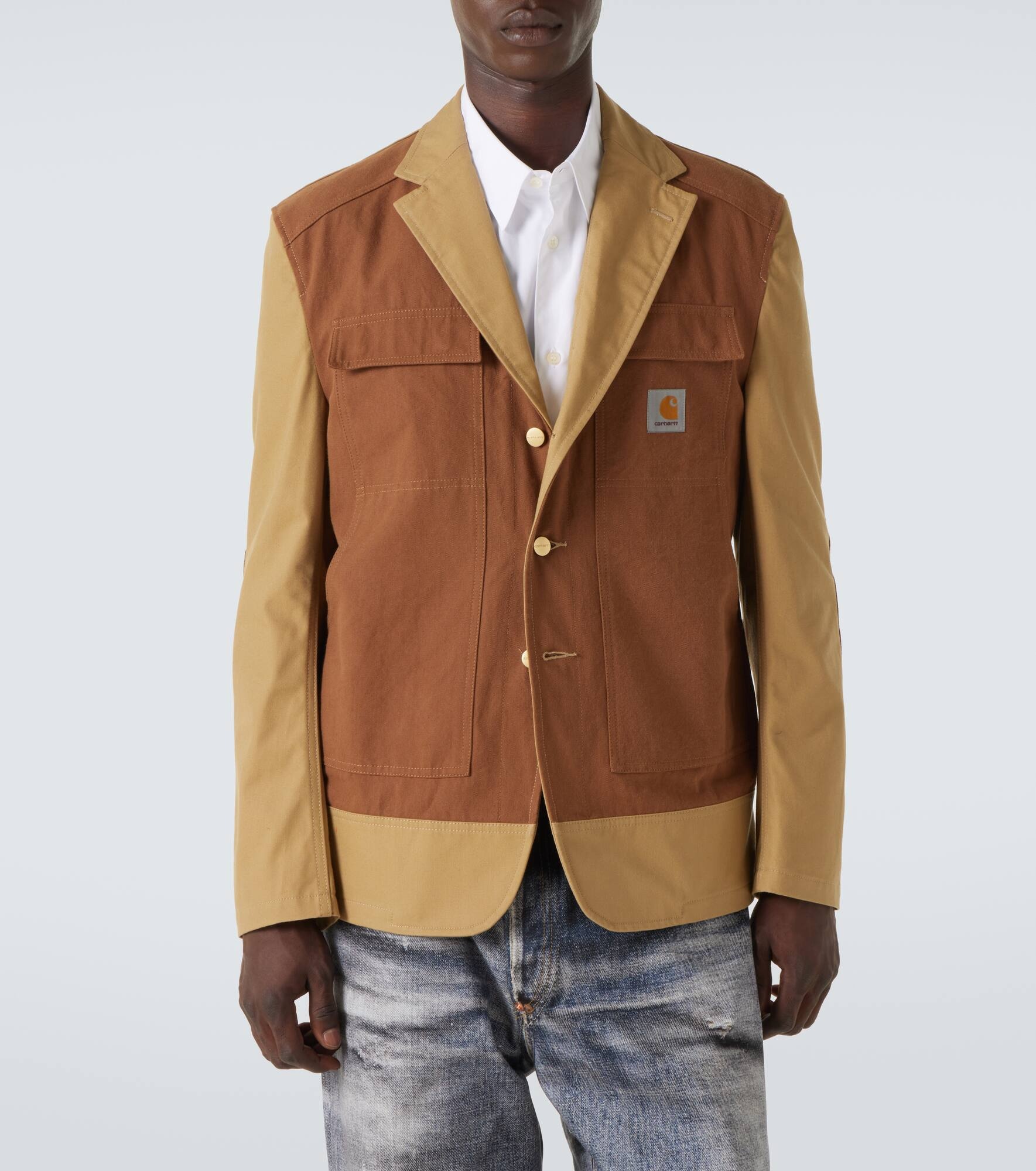 x Carhartt cotton canvas jacket - 3