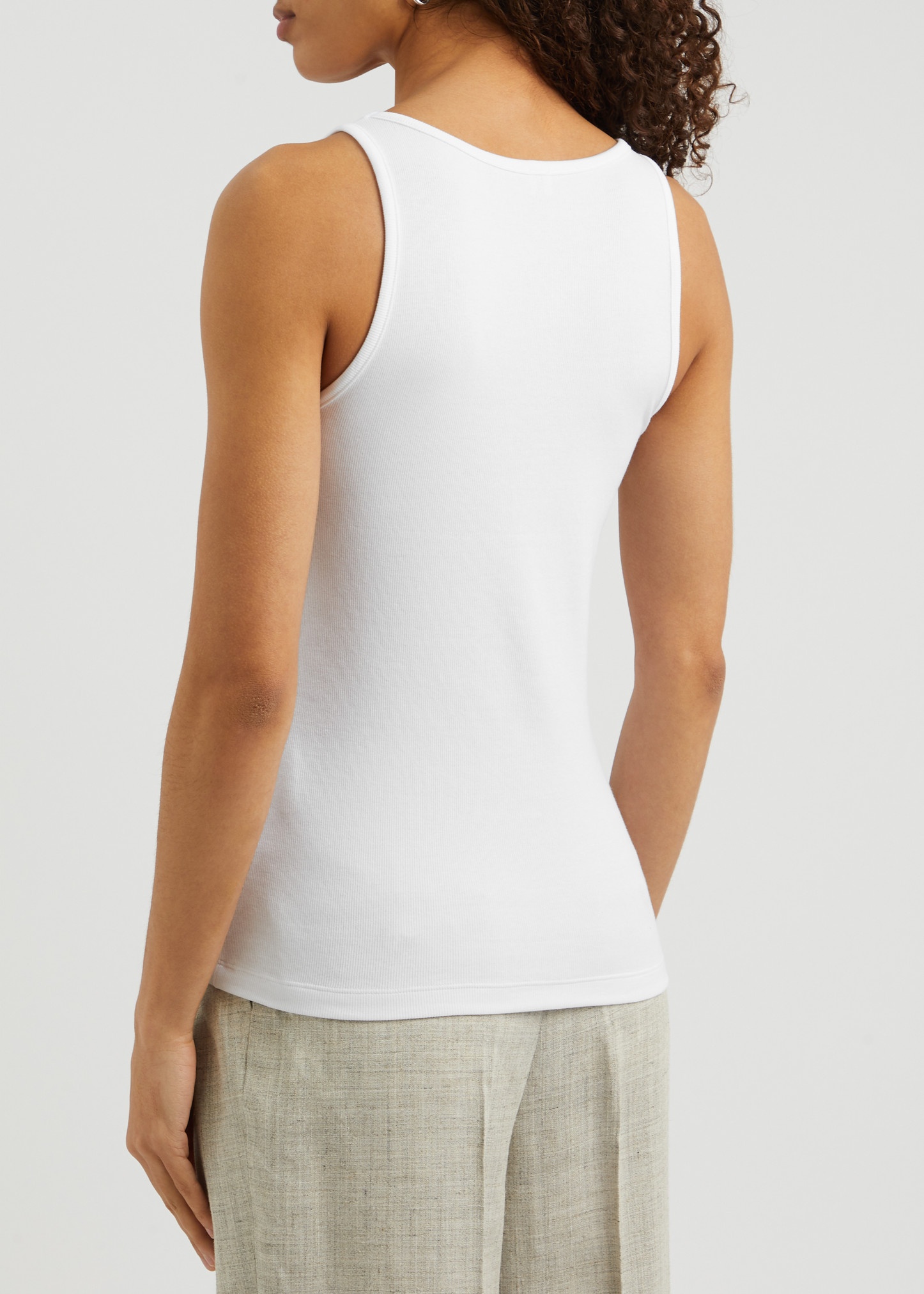 Ribbed stretch-cotton tank - 3