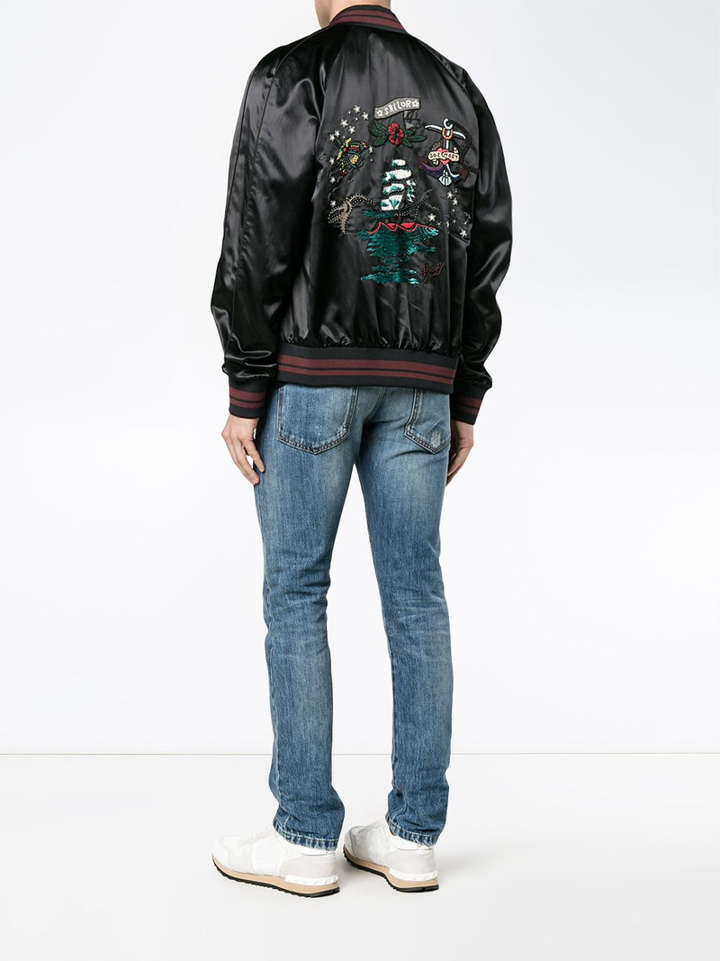 Valentino embroidered bomber jacket outlook