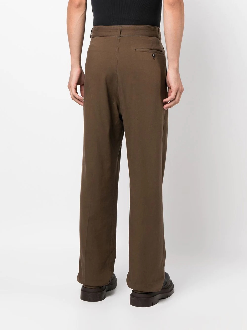 high-waisted wide-leg trousers - 4