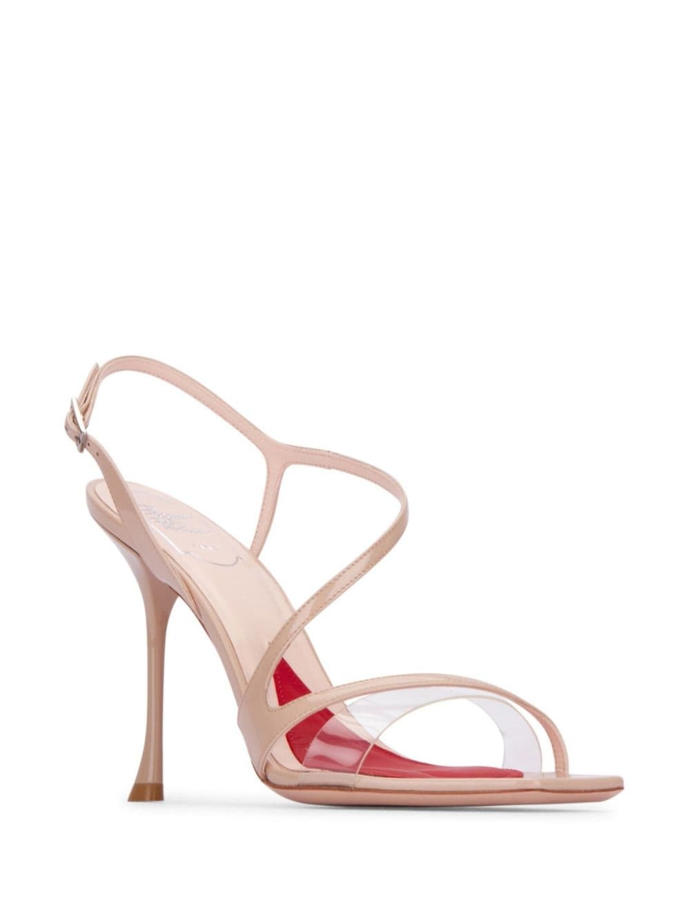 100mm leather sandals - 2