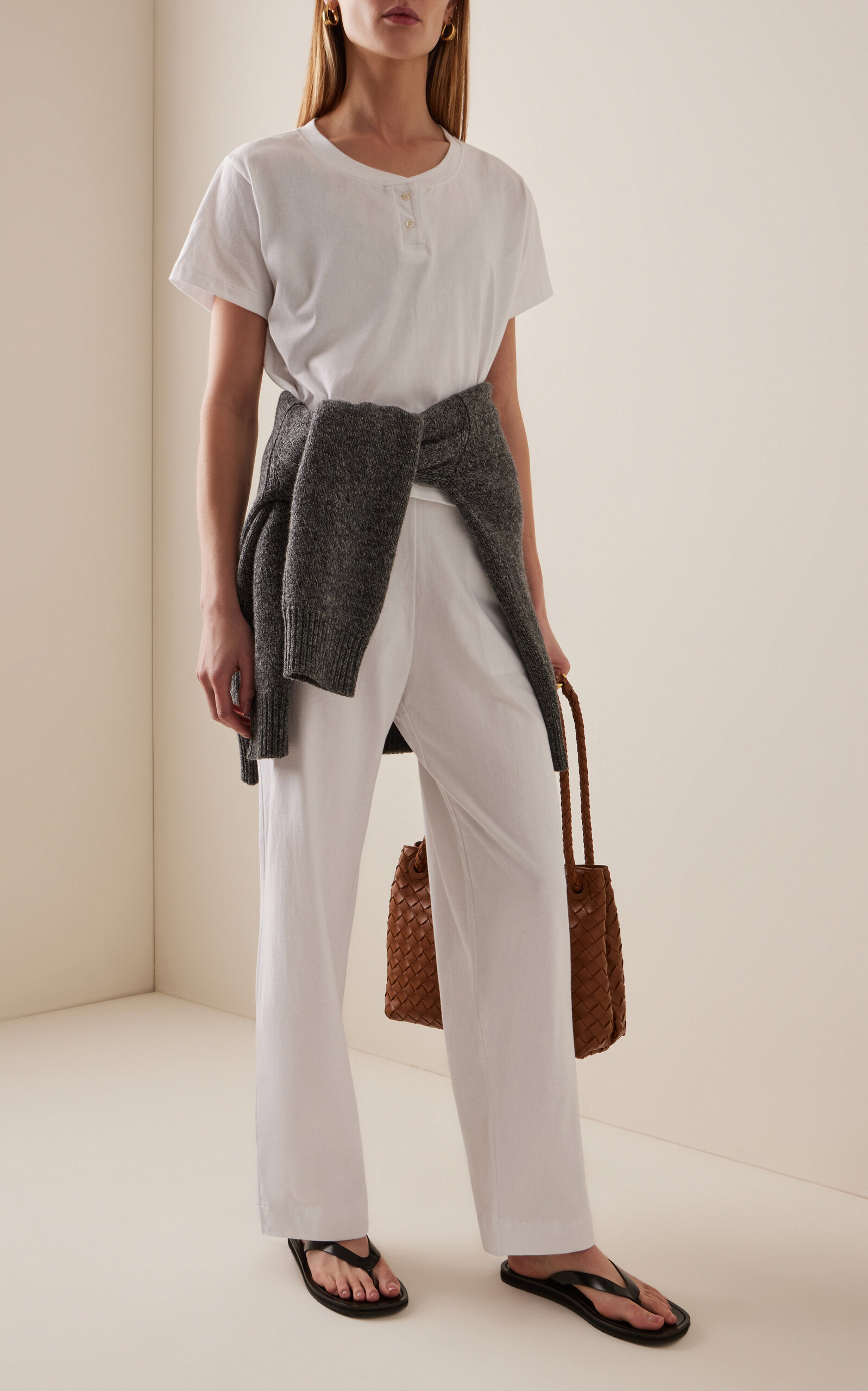 Margo Cotton Henley Top white - 3