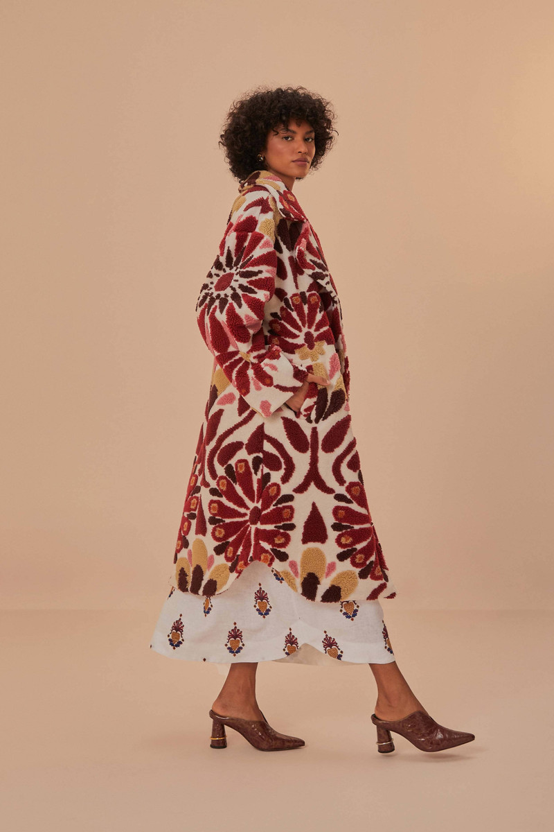 Ainika Flowers Fleece Coat 3