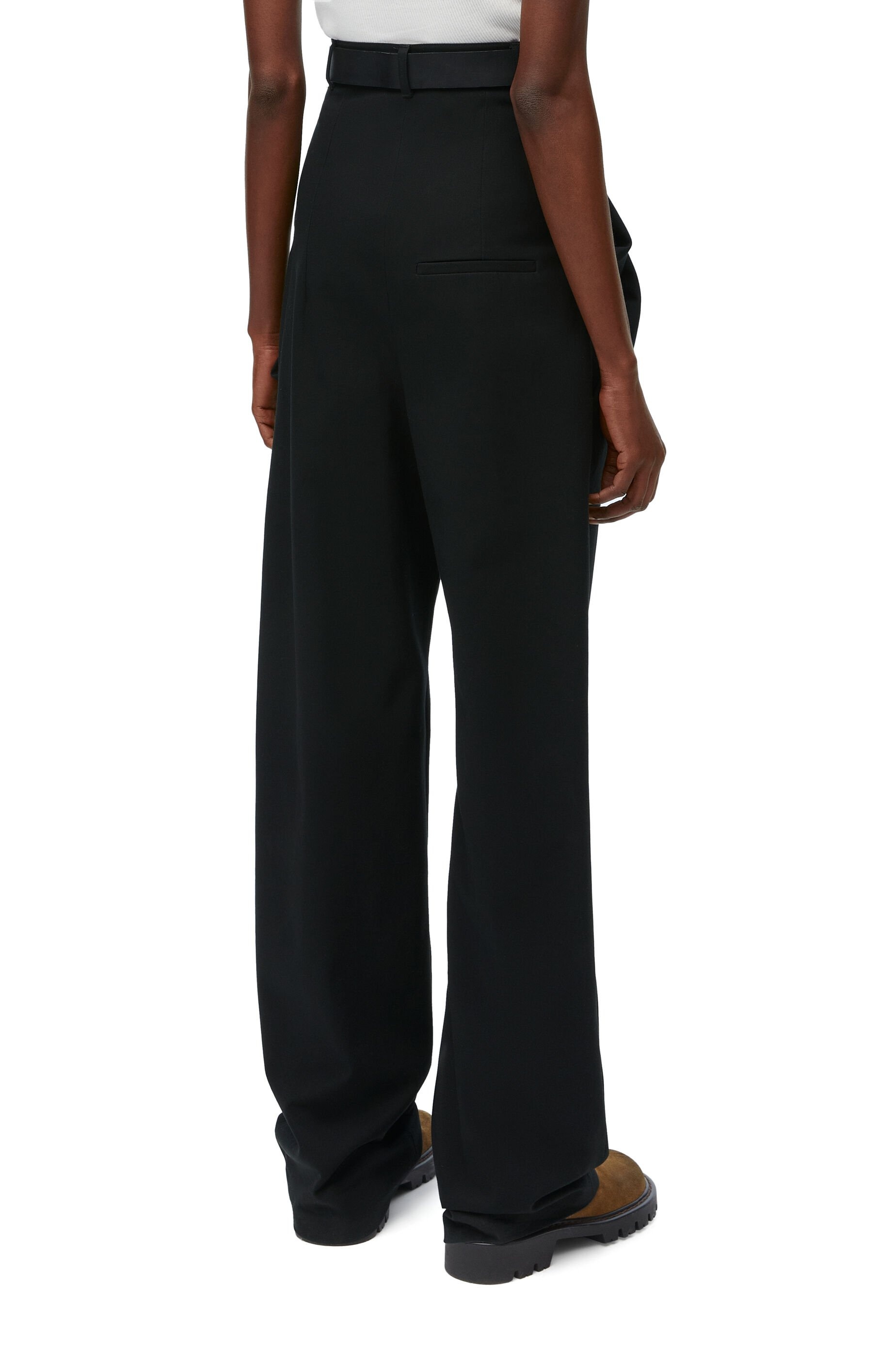 Draped trousers in cotton - 4