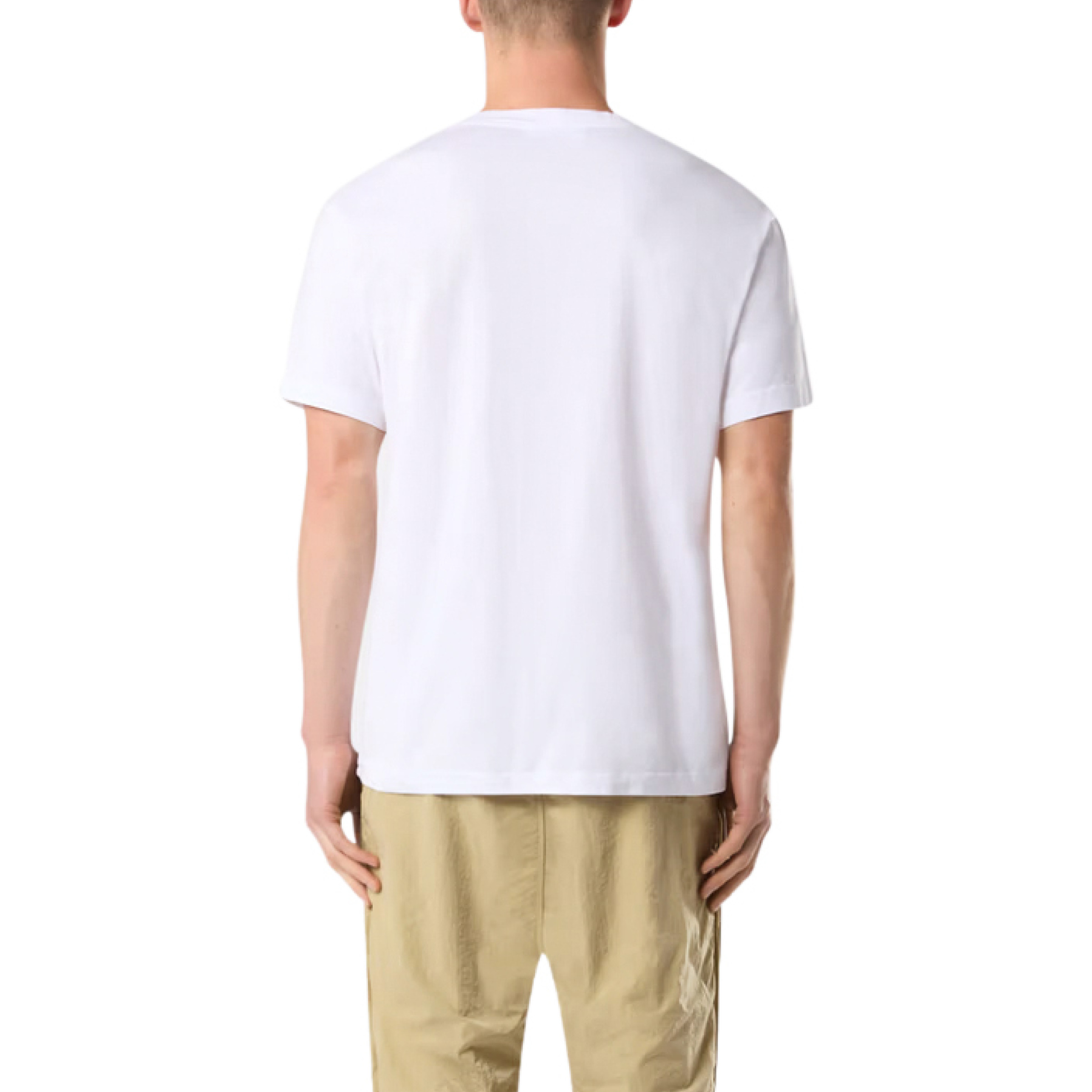Stone Island Logo Patch T-Shirt in White - 6