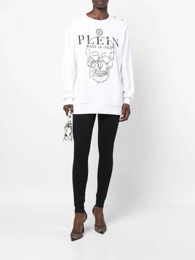 PHILIPP PLEIN crystal-embellished long-sleeve T-shirt outlook