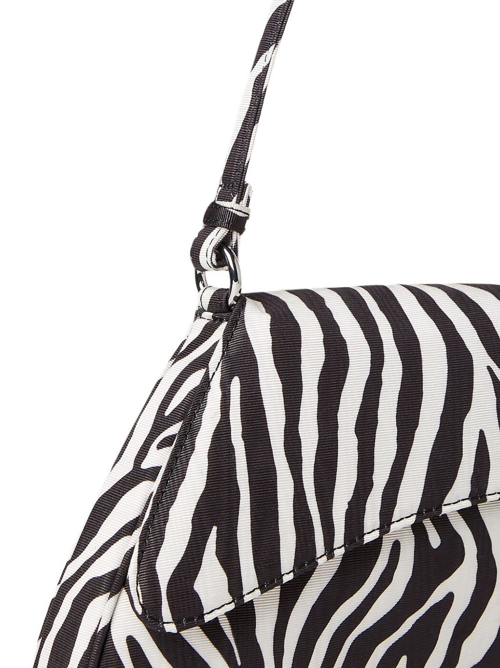 zebra-print top-handle shoulder bag - 3