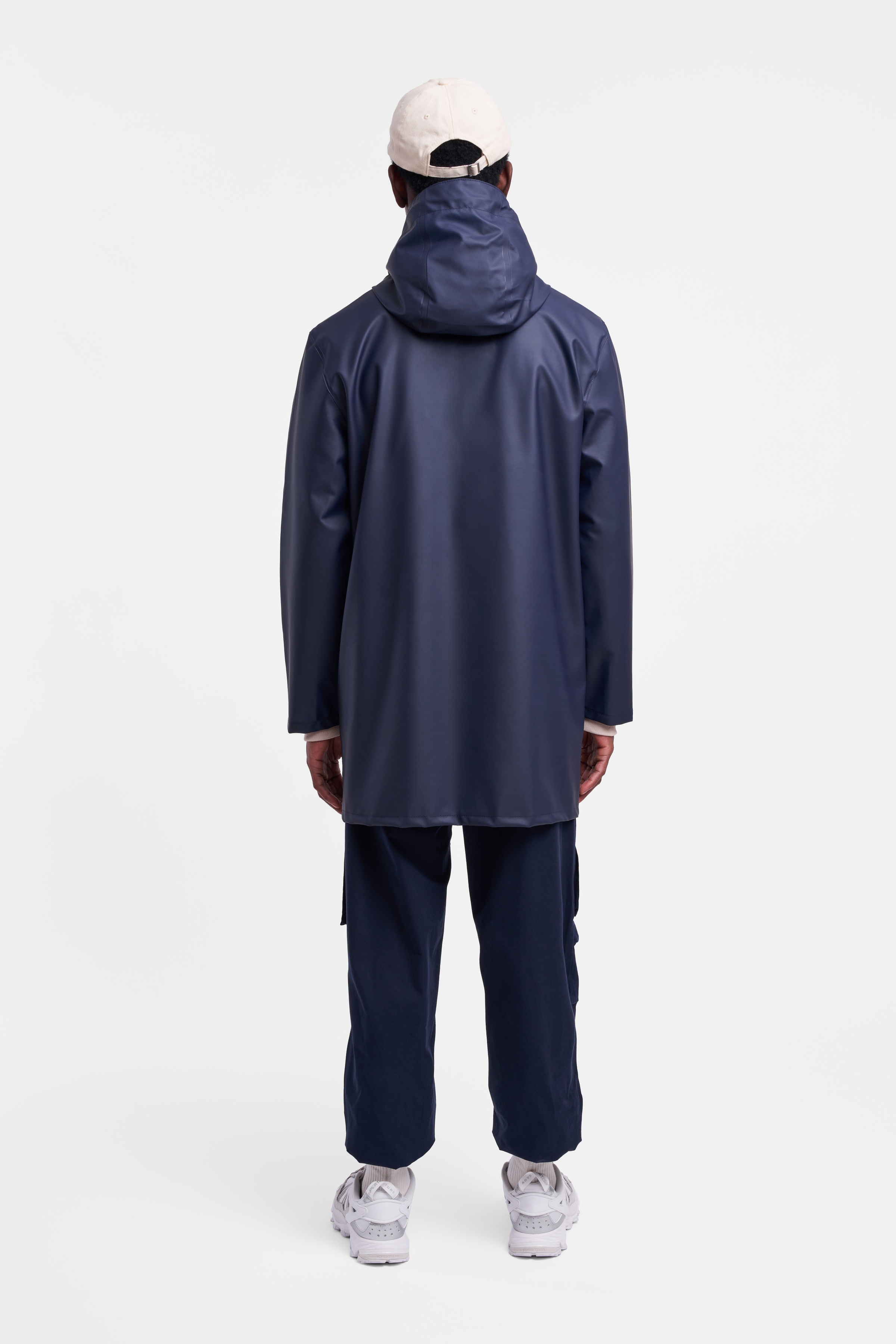 Stockholm Lightweight Zip Raincoat Navy - 4