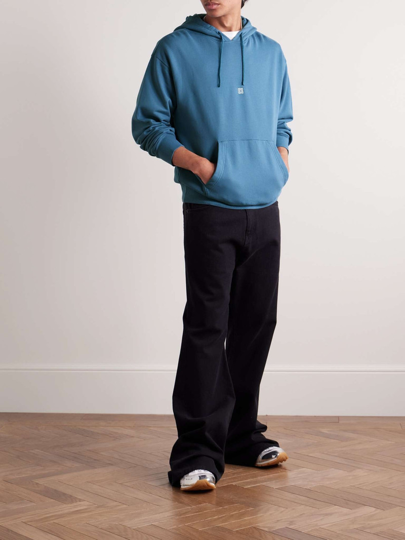 Givenchy Logo-Embroidered Cotton-Jersey Hoodie outlook