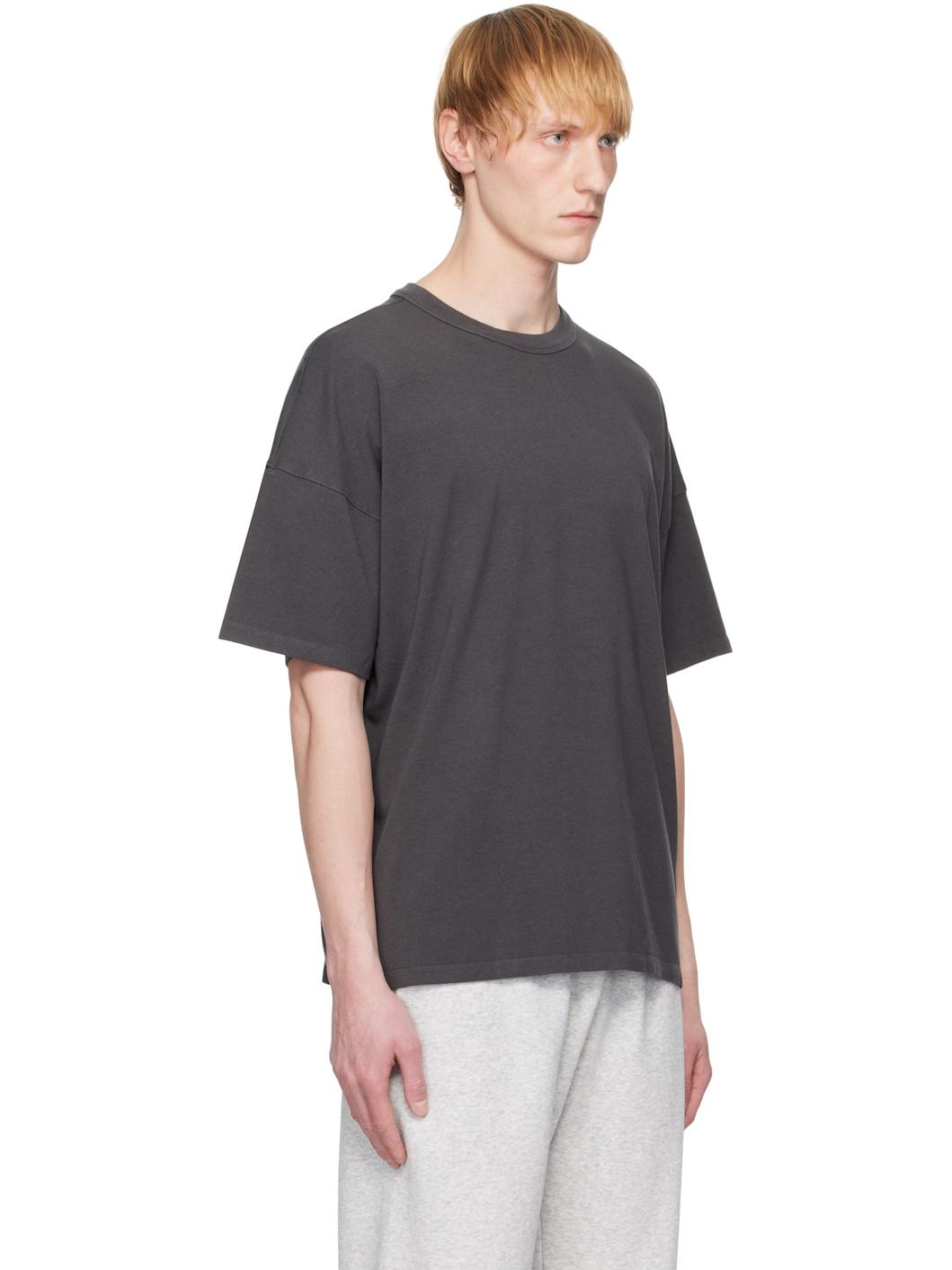 Gray Jersey Lounge Oversized T-shirt - 2