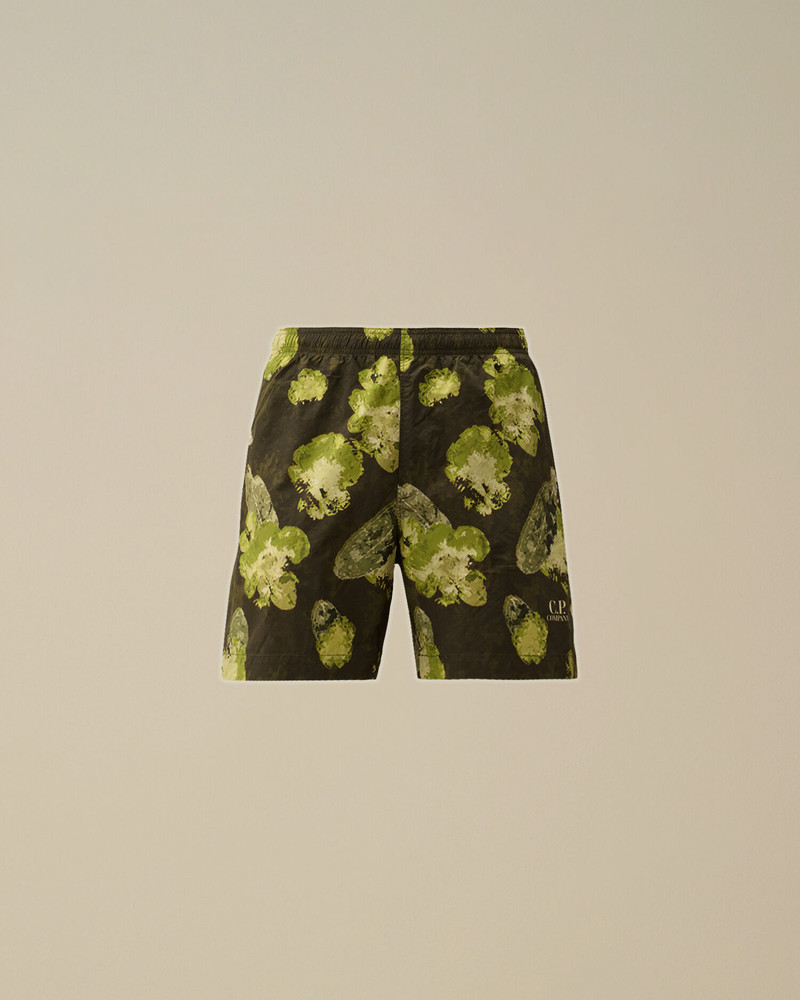 Flatt Nylon Flower Printed Swim Shorts 1