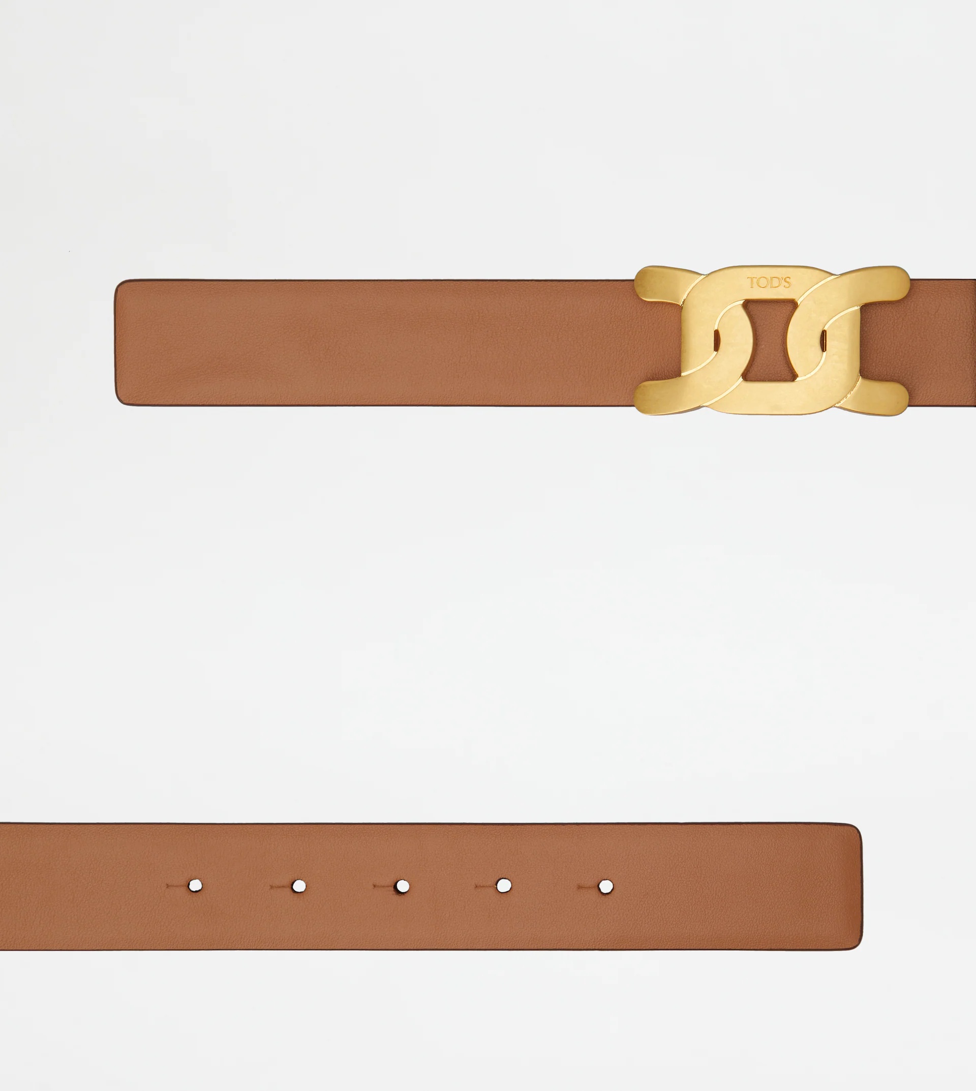 KATE REVERSIBLE BELT IN LEATHER - BROWN - 2
