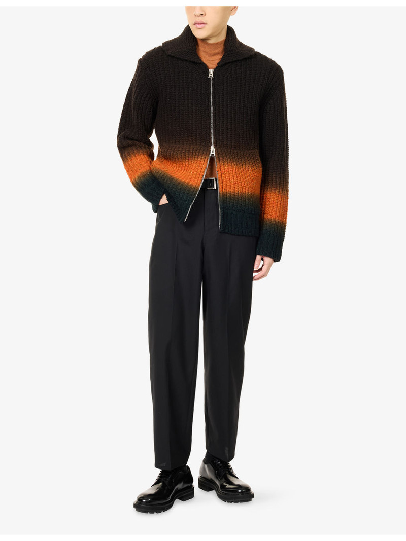 sacai Classic Straight-Leg Wool-Blend Suiting Pants outlook