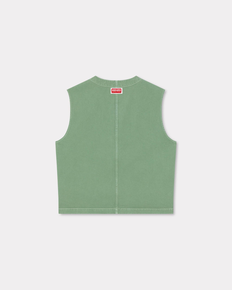 KENZO 'KENZO Elephant Flag' workwear waistcoat. outlook