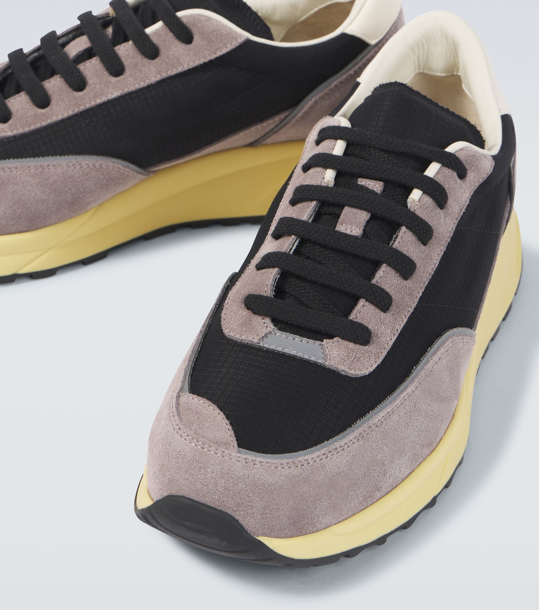 Track Classic suede-trimmed sneakers - 3