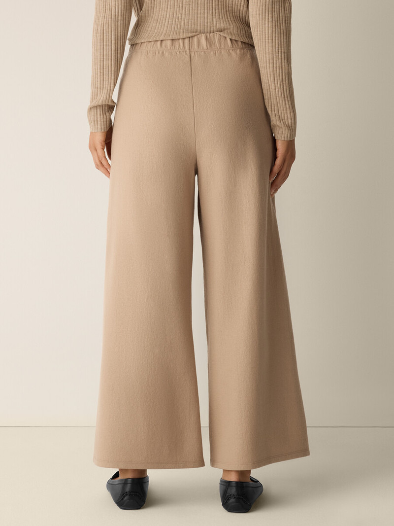 Felted Wool Jersey Wide-Leg Pant 4