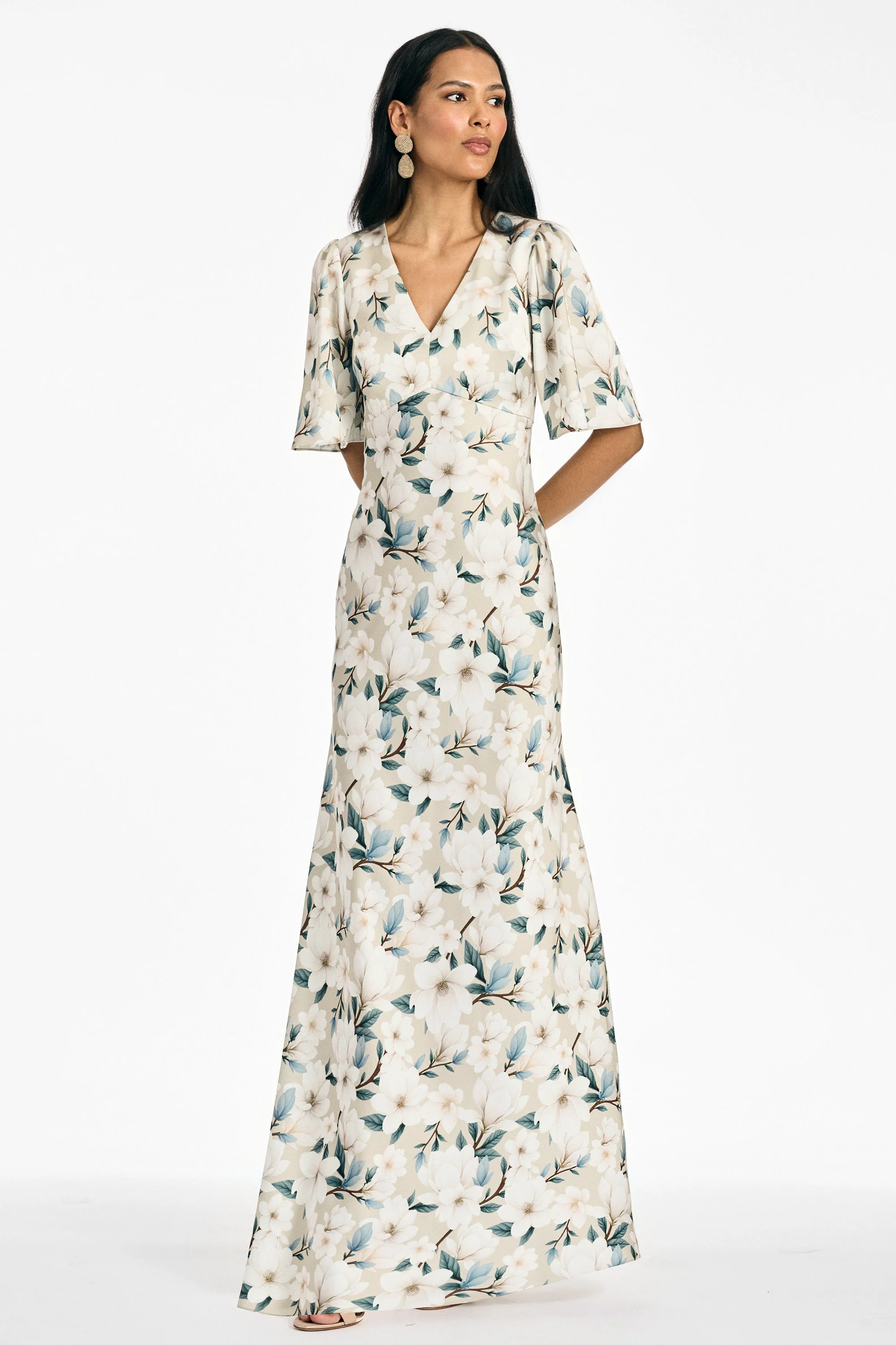 MAE GOWN - CHAMPAGNE MAGNOLIA - 1