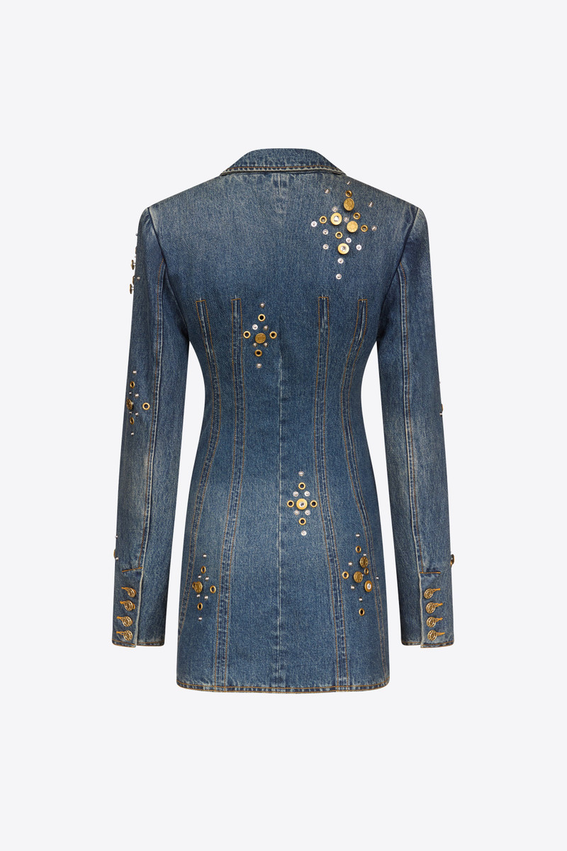 AREA CRYSTAL BUTTON STUDDED BLAZER DRESS outlook