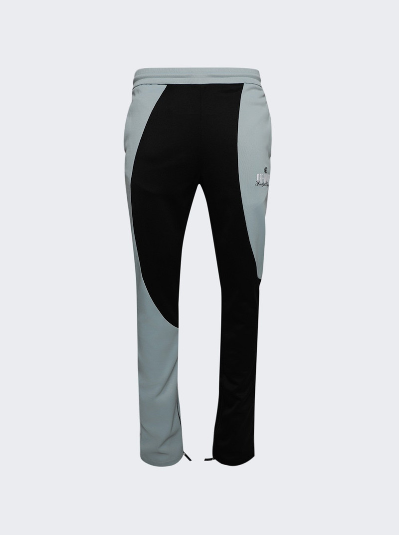 Organic Block Track Pants Ice and Black - 1