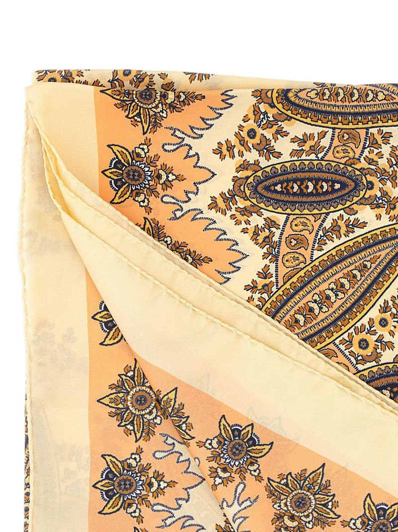 Etro paisley print silk scarf outlook