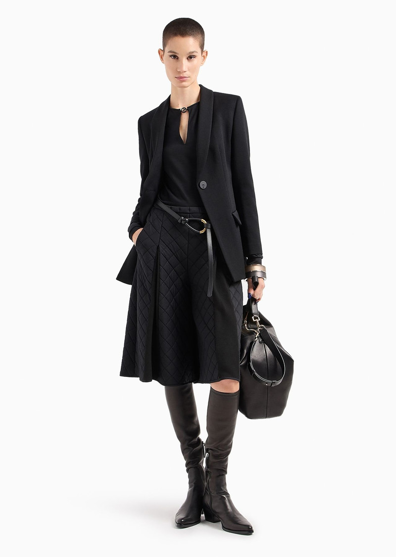 GIORGIO ARMANI Wool jersey long-sleeved jumper outlook