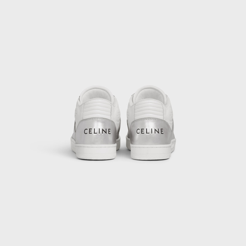 CELINE CT-02 MID SNEAKER WITH VELCRO in CALFSKIN & METALLIC CALFSKIN outlook