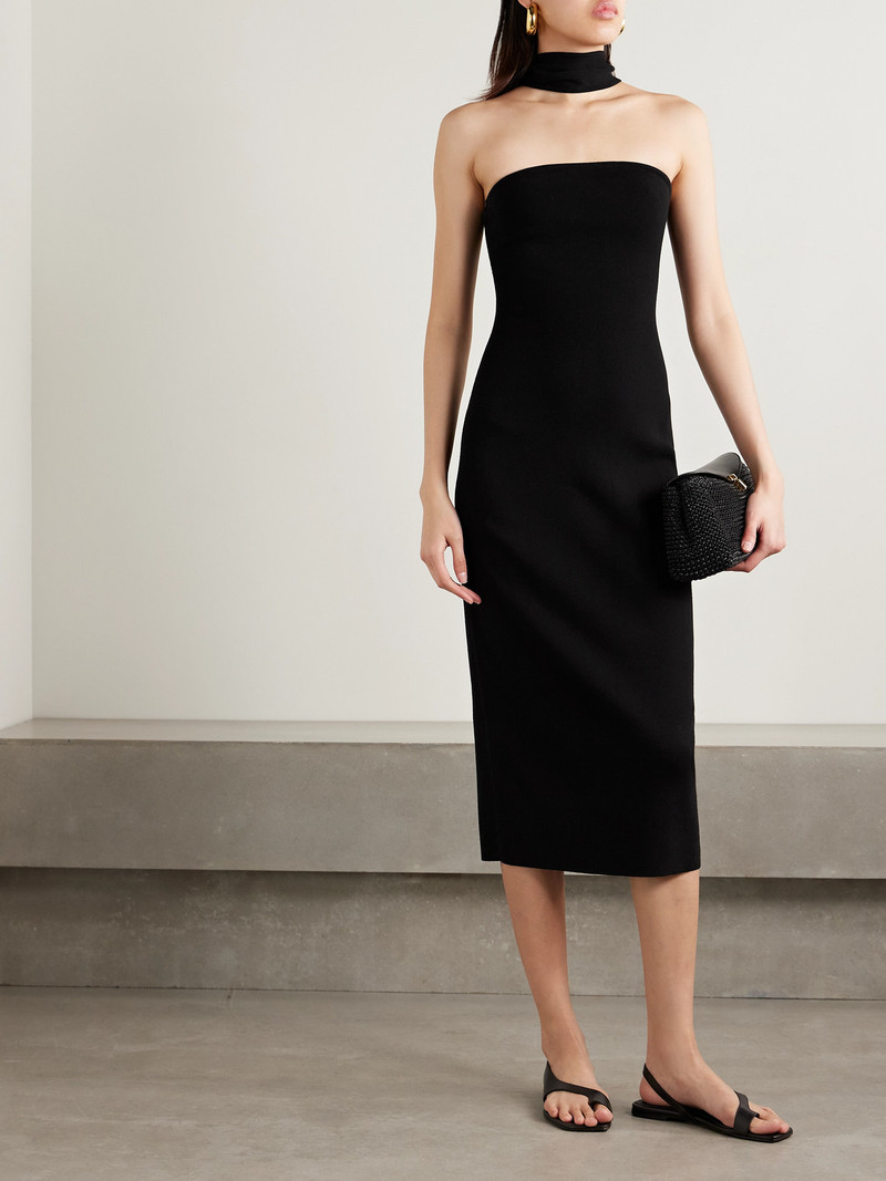 Cult Gaia Erika Stretch-knit Halterneck Midi Dress outlook