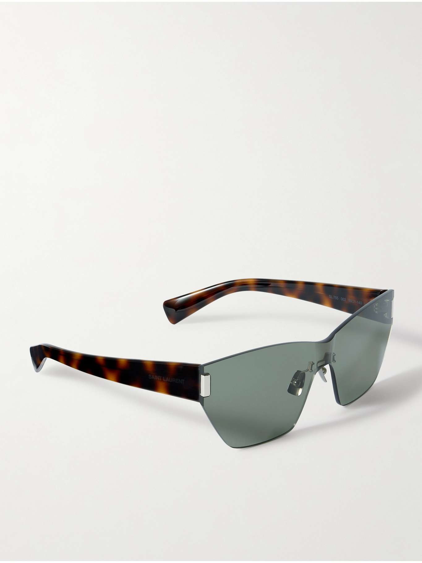 Square-frame tortoiseshell acetate sunglasses Green - 3