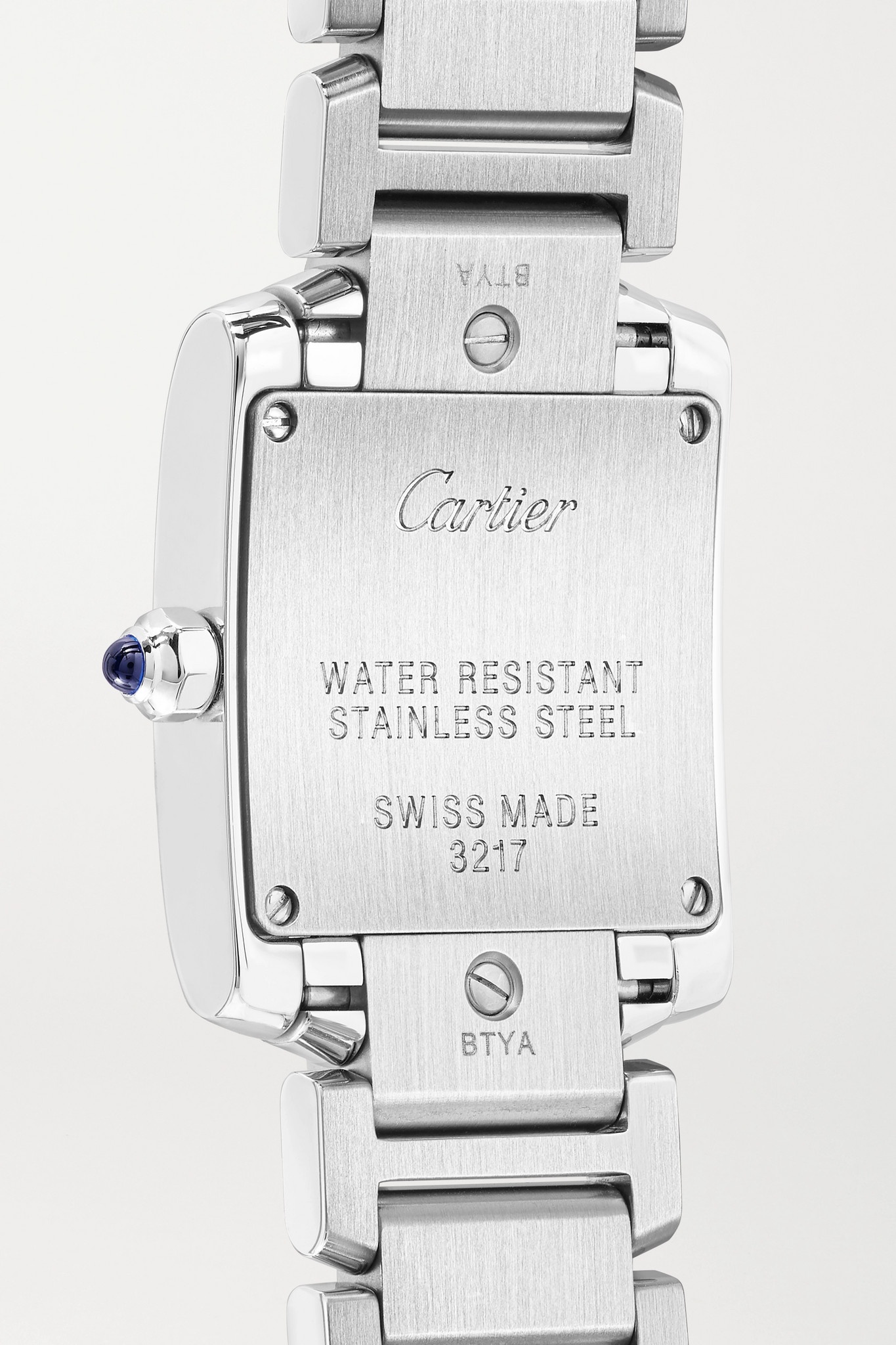 Tank Française 25.2mm small stainless steel and diamond watch - 4