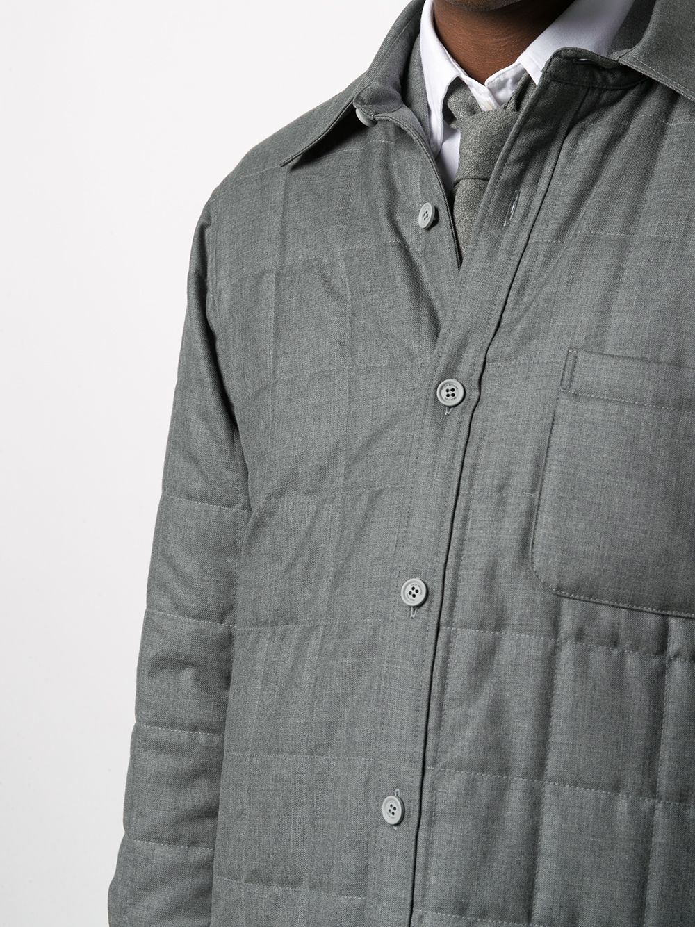 super 120s twill shirt jacket - 5