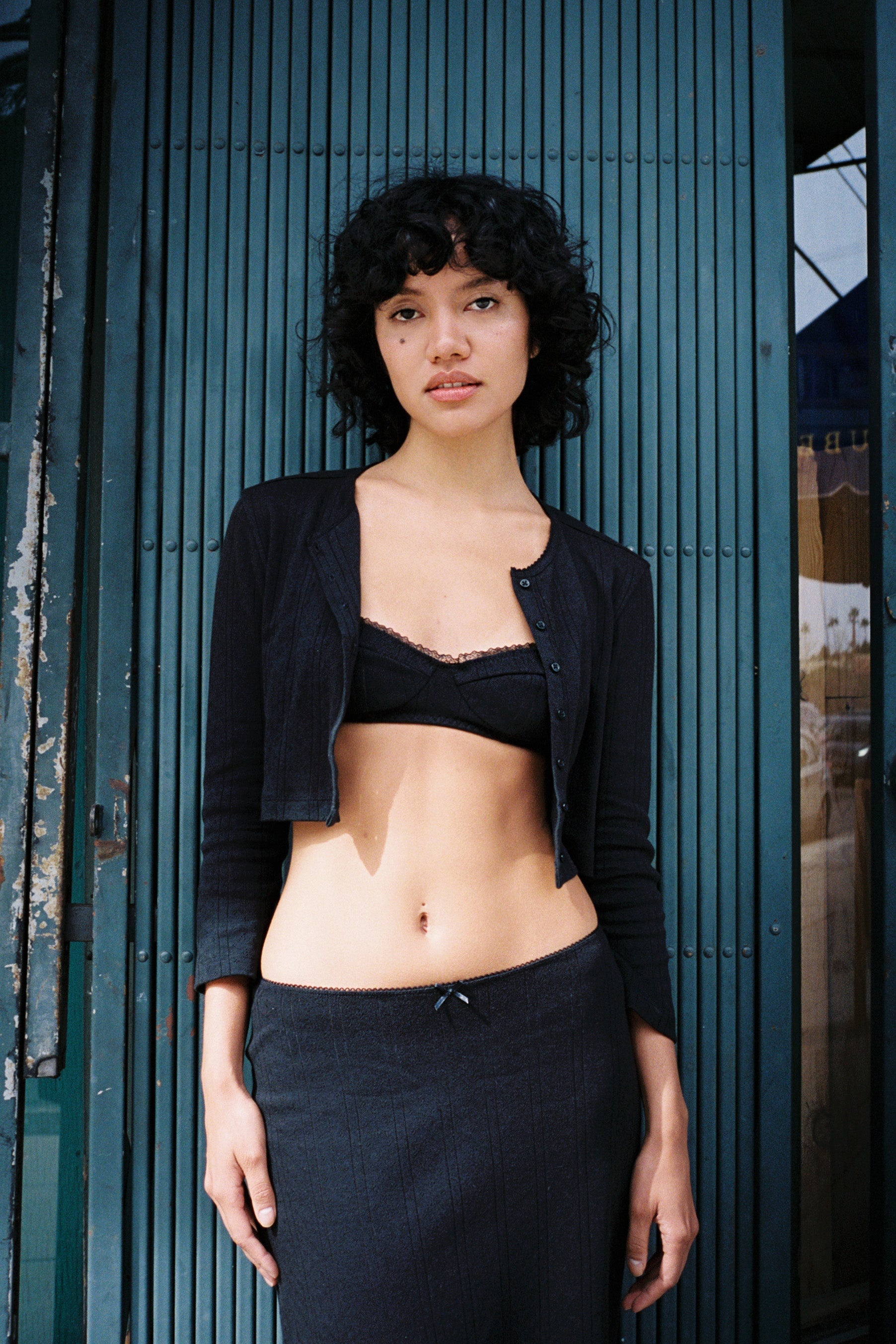 The Crop Cardi Black - 5