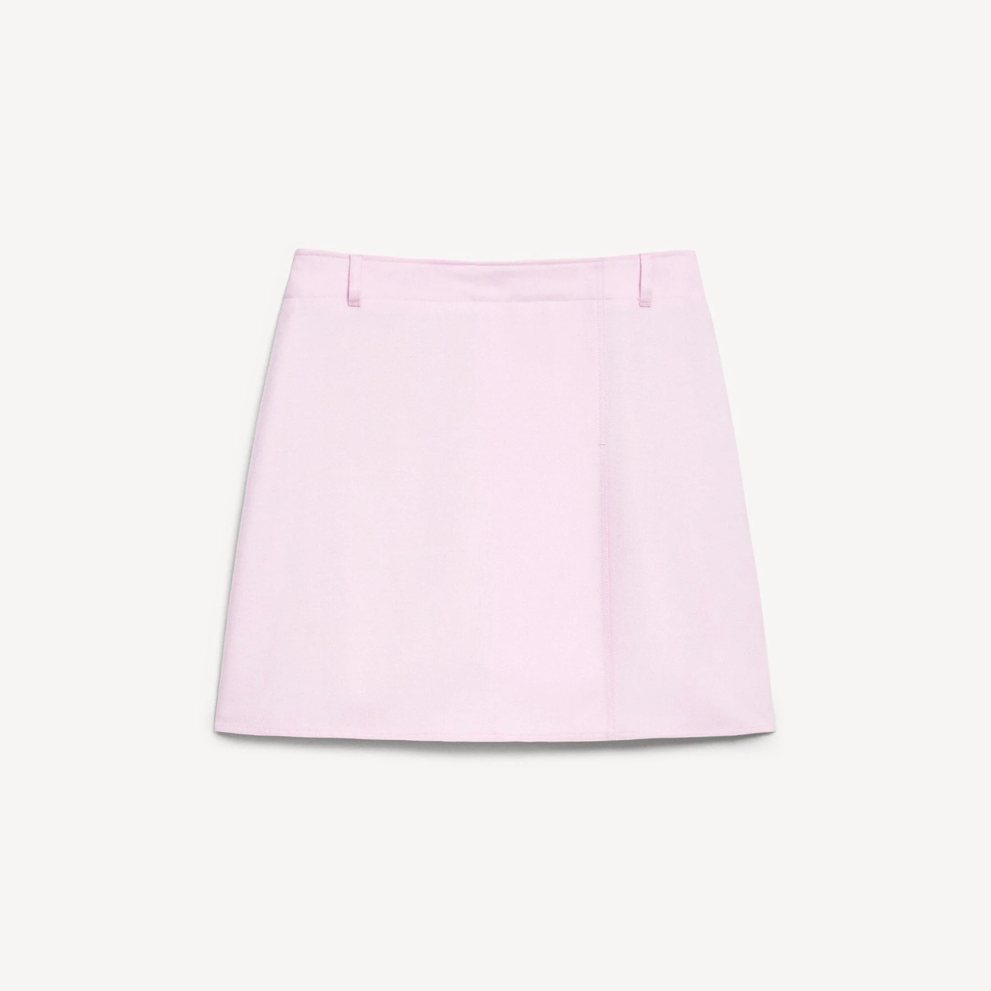 A-Line Mini Skirt in Sleek Flannel - 1