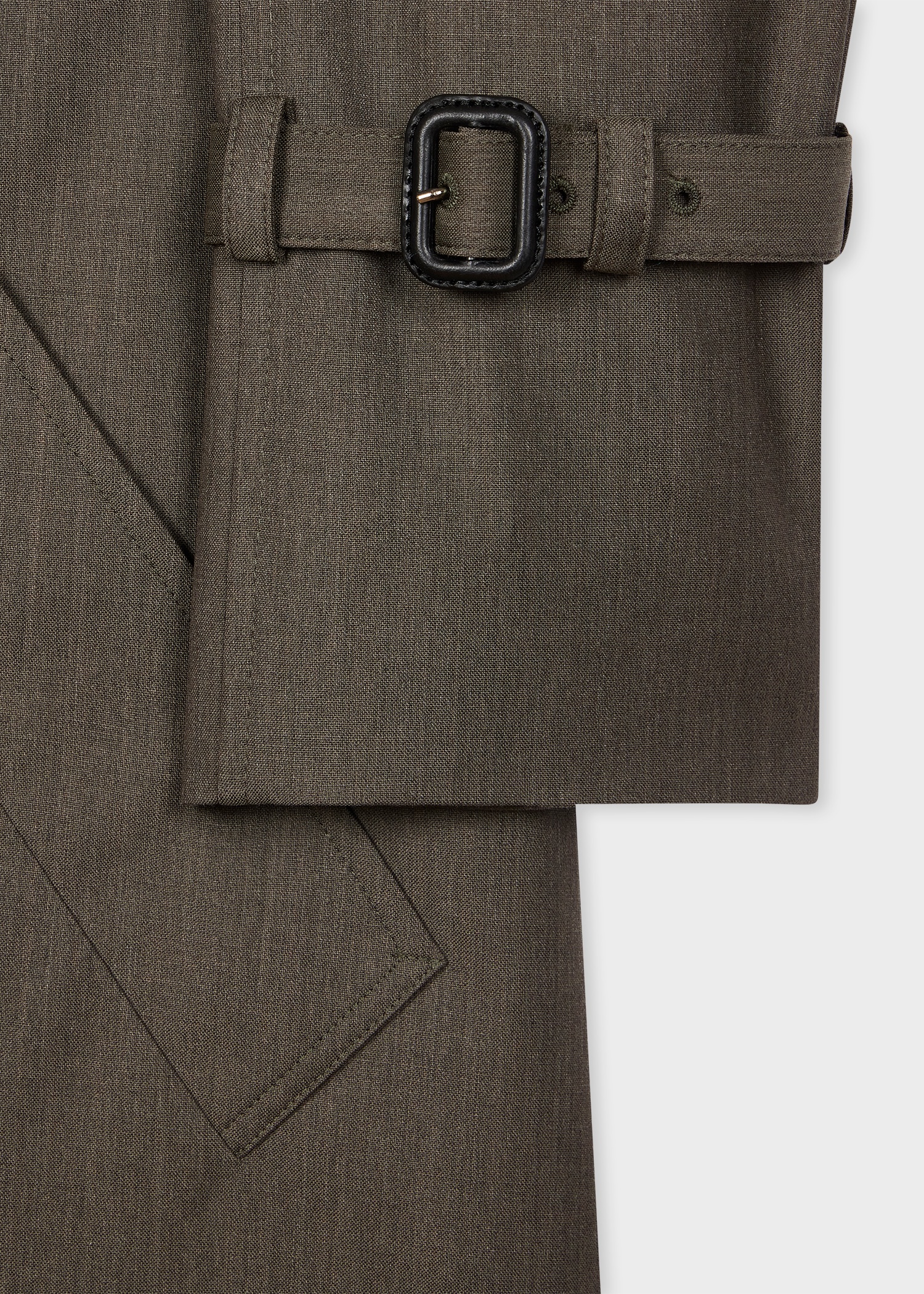 Women's Grey Mélange Belted 'Storm System' Mac Coat - 3