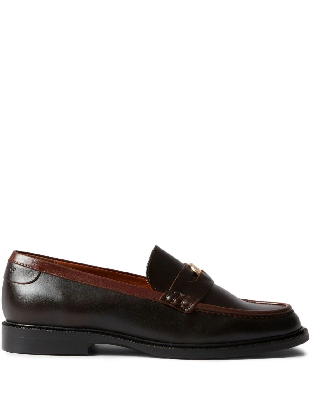 leather penny loafers - 1