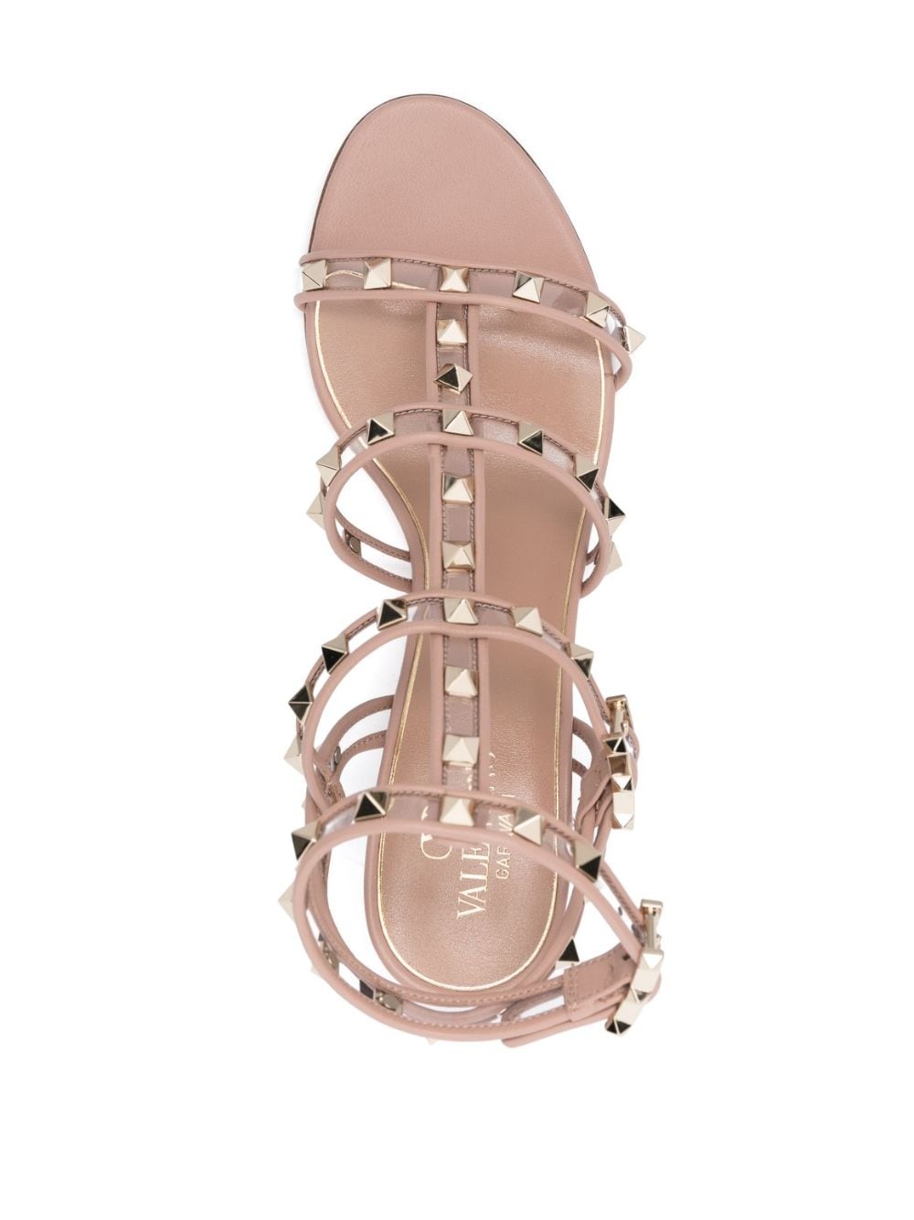 Rockstud 60mm leather sandals - 4