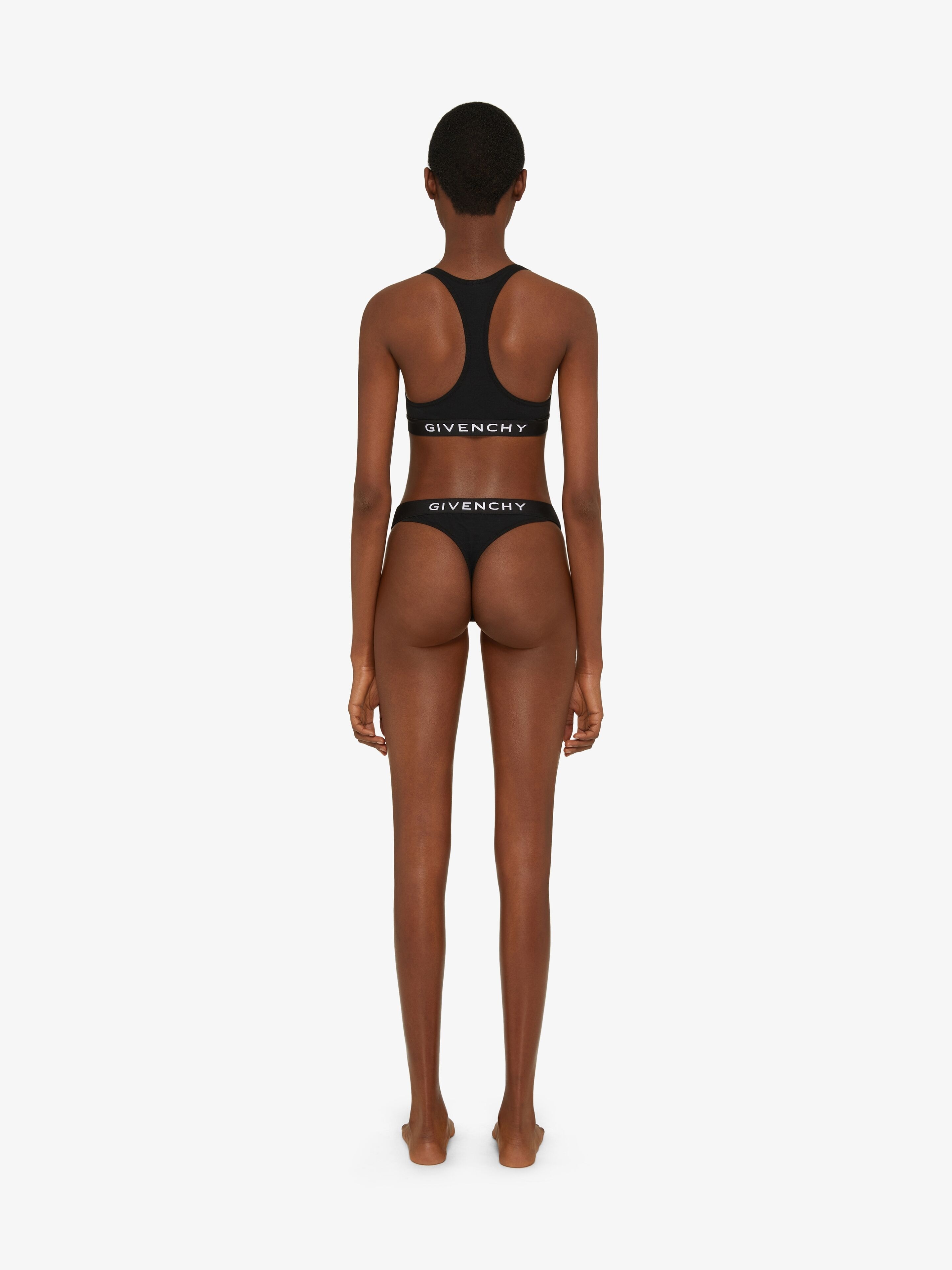 THONG IN JERSEY BIO WITH GIVENCHY 4G SIGNATURE - 4