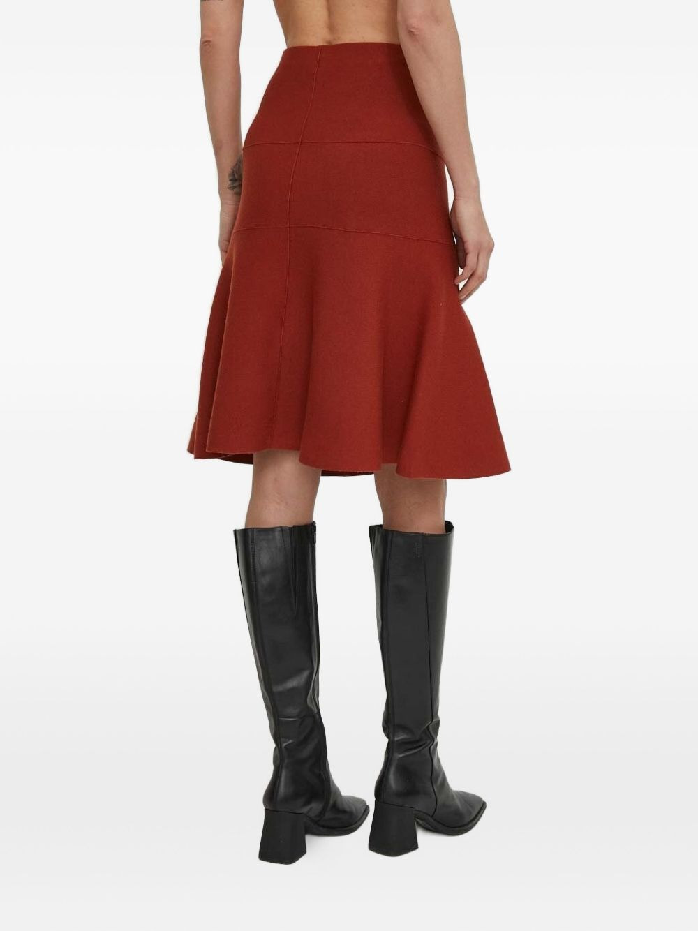 Edwige ribbed flared skirt - 2