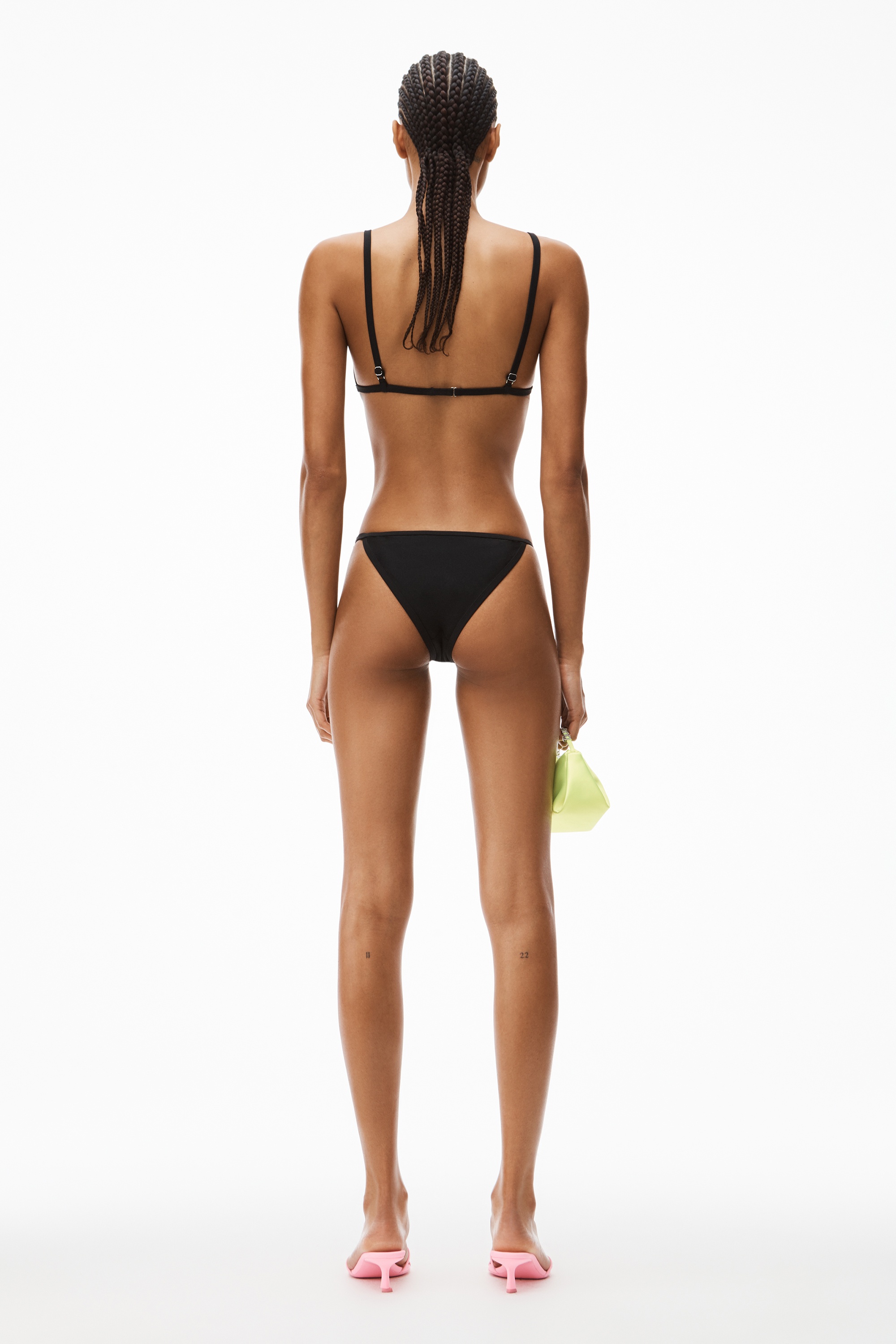 DIAMANTE LOGO BIKINI TOP IN JERSEY - 4
