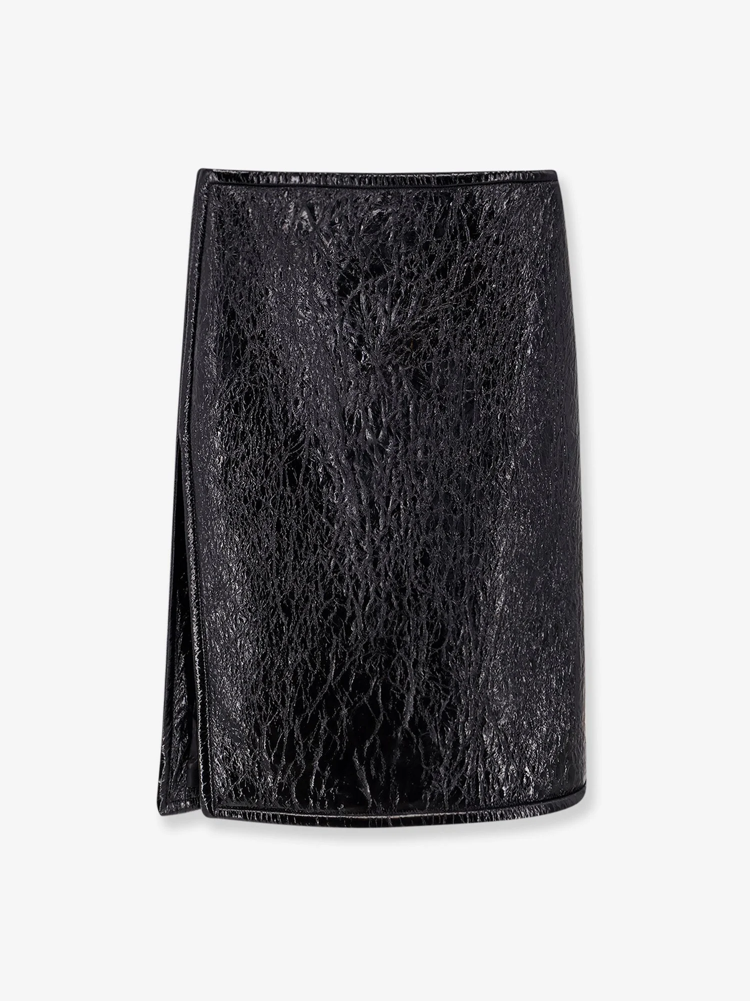 Gucci Shiny Leather And Neoprene Skirt - 1