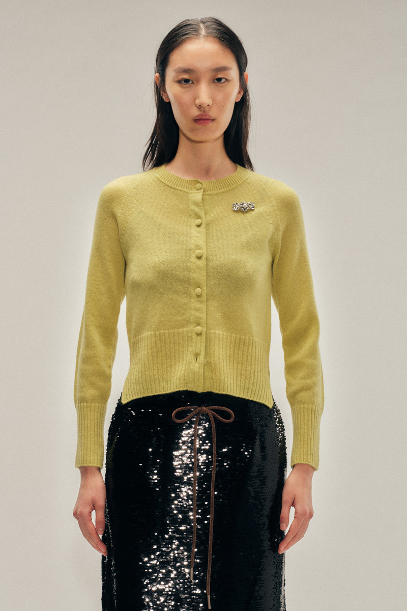 Simone Rocha Embellished Relaxed Cashmere Cardigan outlook