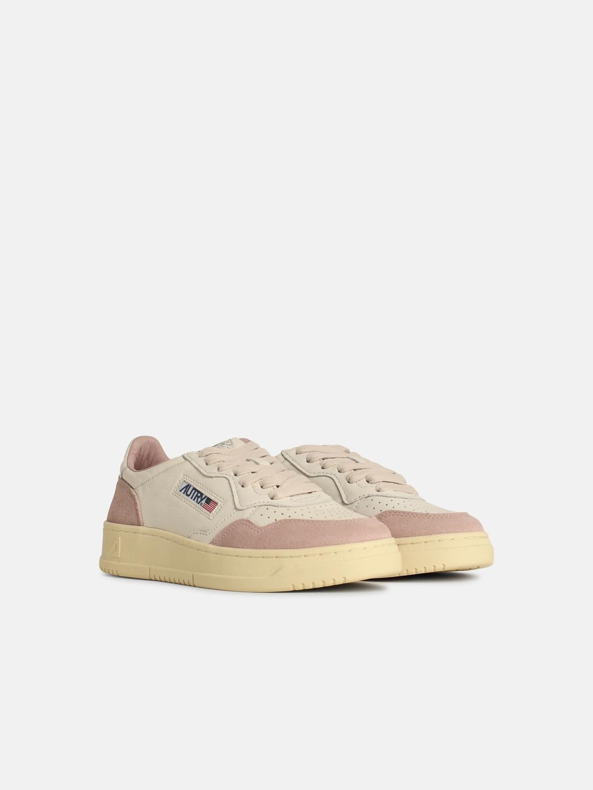 'MEDIALIST' PINK LEATHER SNEAKERS - 2