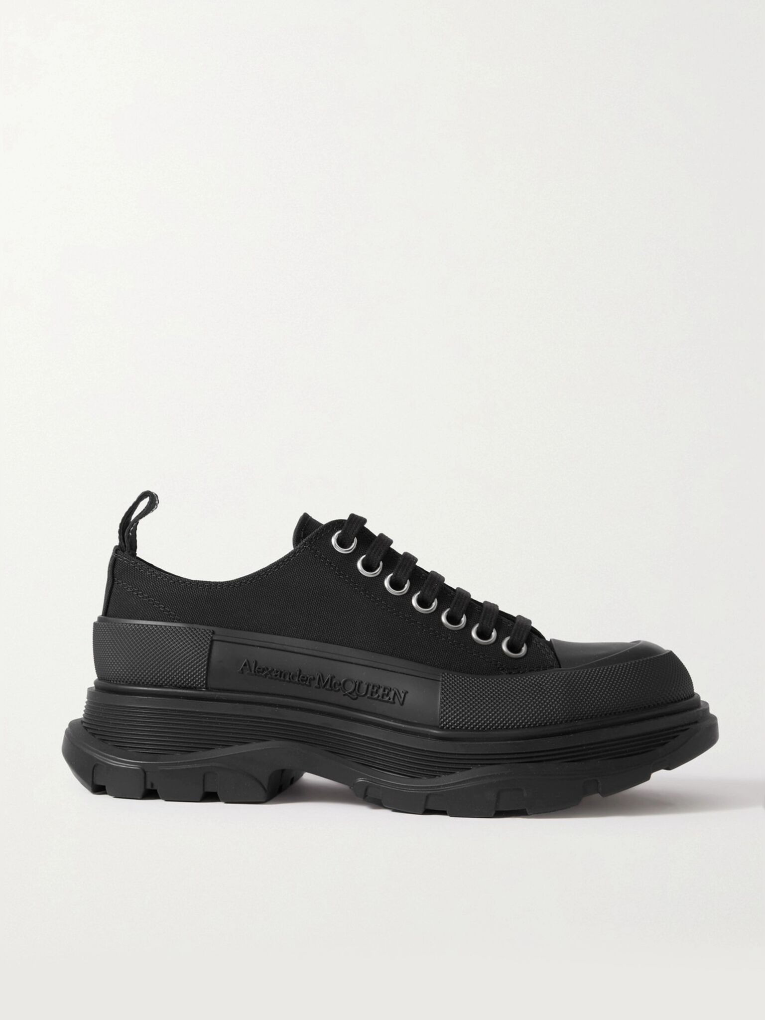 Tread Slick canvas exaggerated-sole sneakers Black - 1