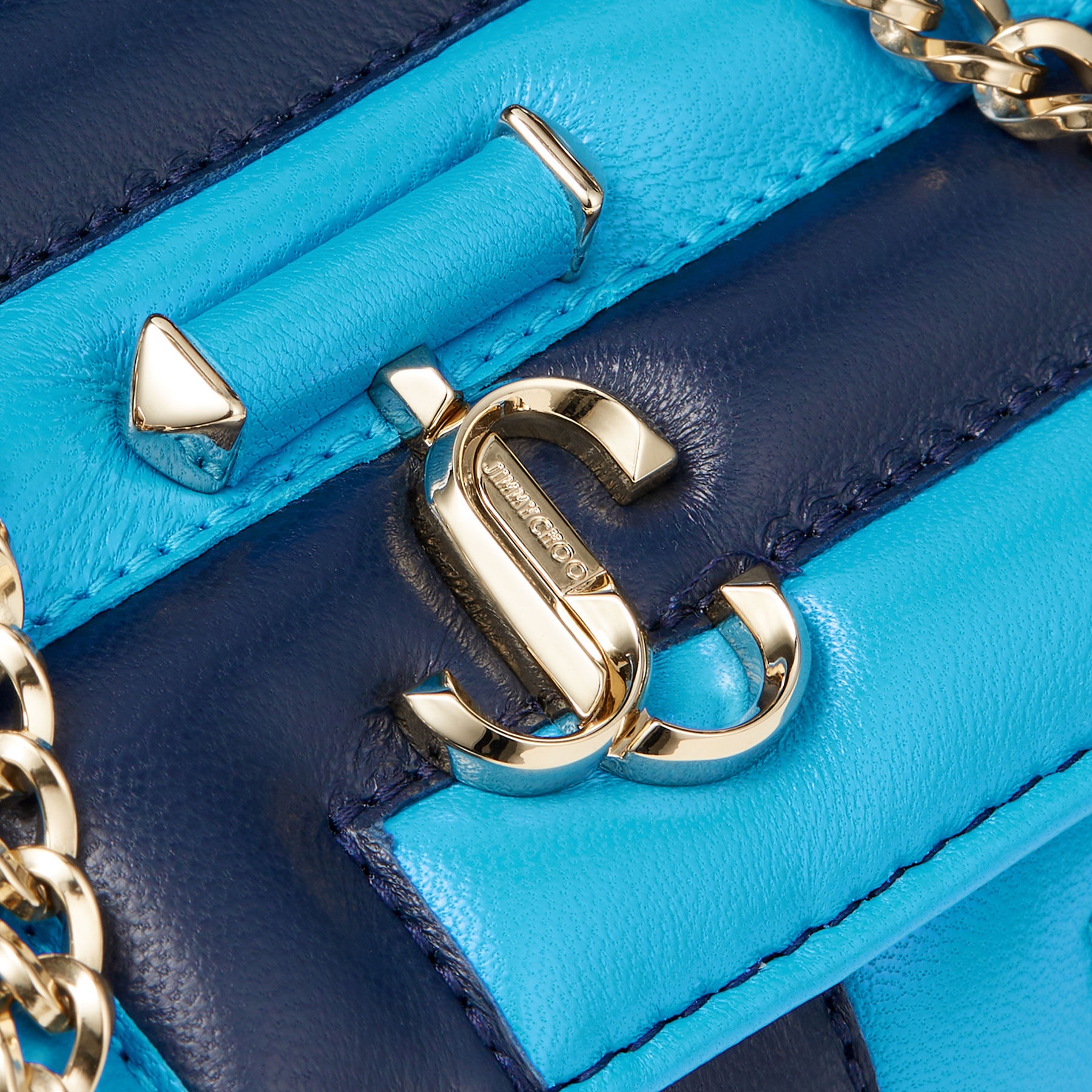 Avenue Wallet with Chain
Navy and Sky Avenue Nappa Leather Wallet with Chain - 3