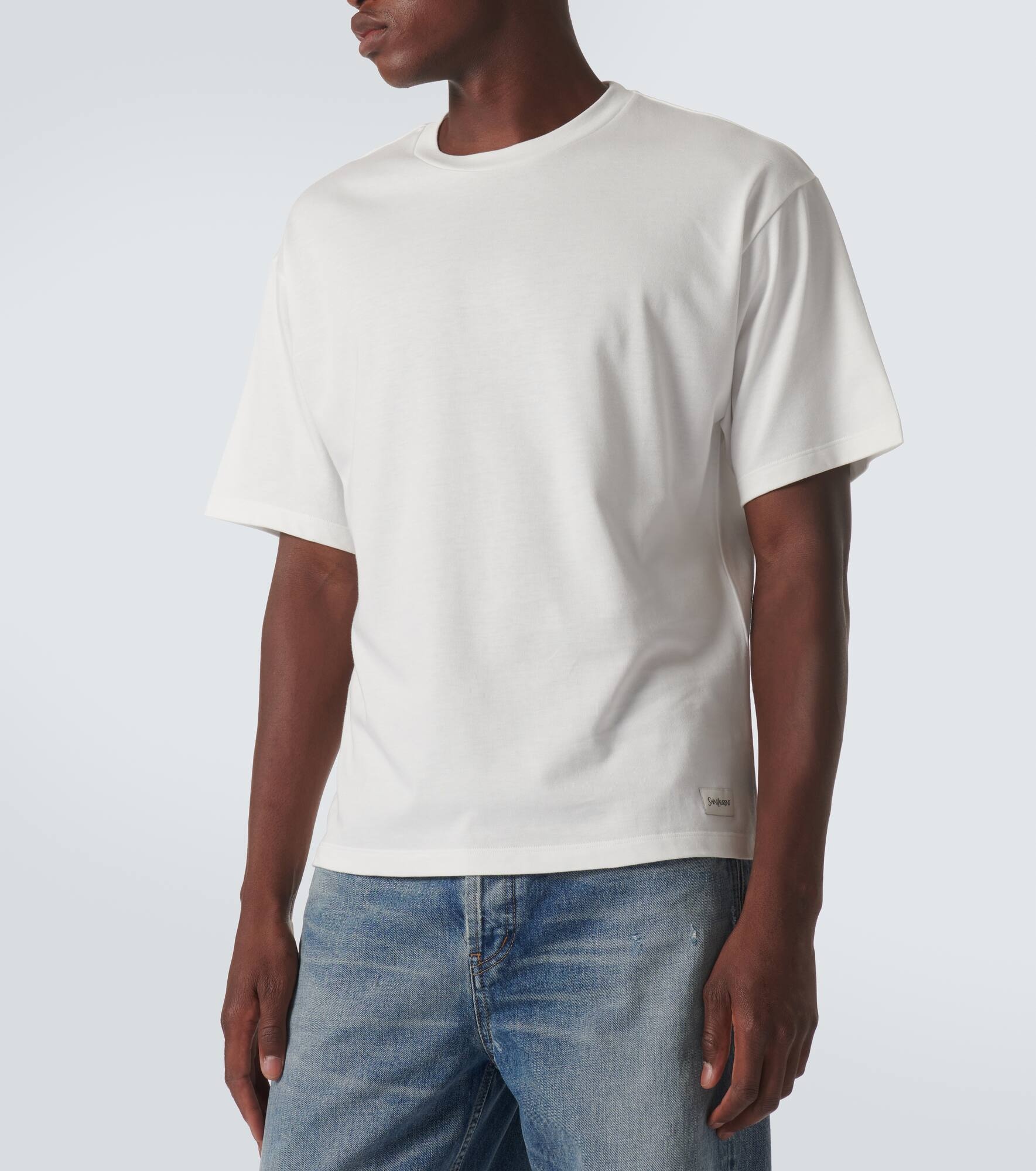Cotton-blend T-shirt - 3